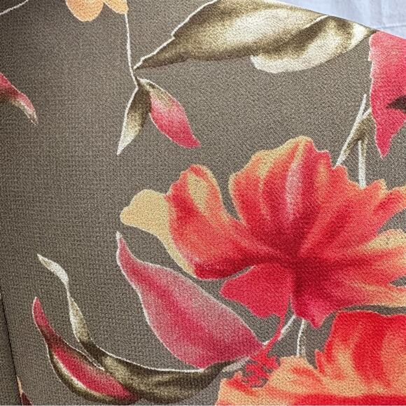 Coldwater Creek plus size open back bodice wrap floral print maxi dress size 22W - Picture 12 of 14